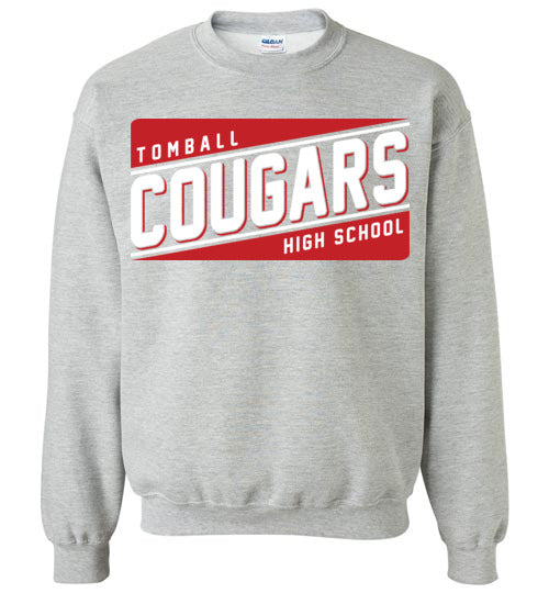 Tomball High School Cougars Sports Grey Sweatshirt 84