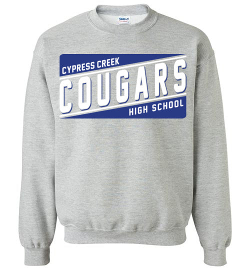 Cypress Creek High School Cougars Sports Grey Sweatshirt 84