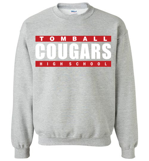 Tomball High School Cougars Sports Grey Sweatshirt 98