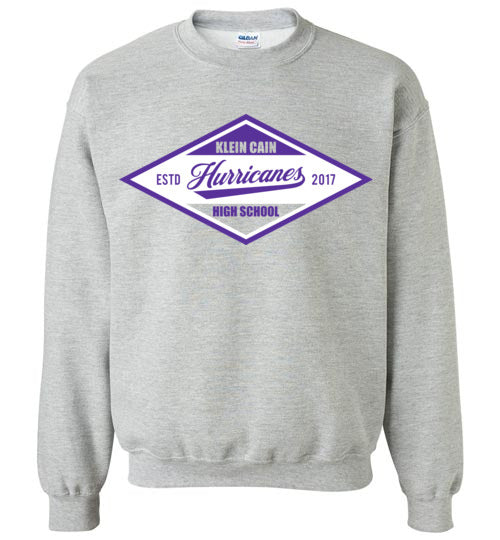 Klein Cain Hurricanes - Design 13 - Grey Sweatshirt