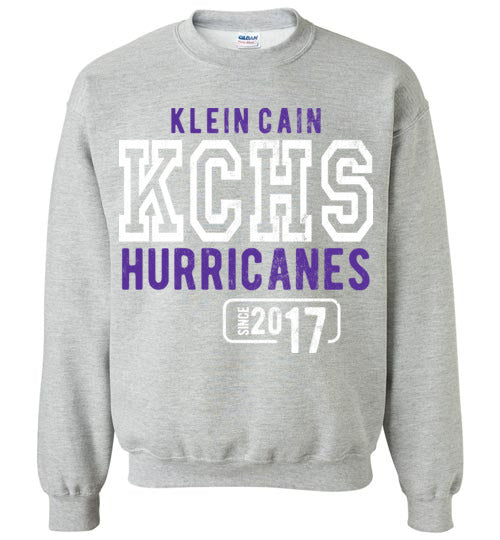 Klein Cain Hurricanes - Design 08 - Grey Sweatshirt