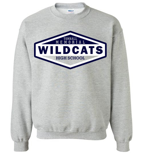 Tomball Memorial High School Wildcats Sports Grey Sweatshirt 09