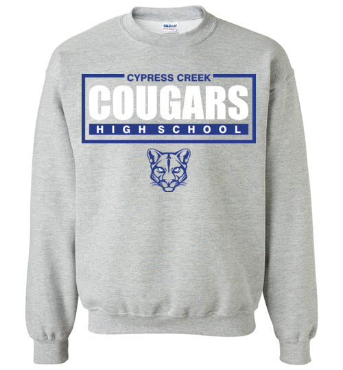 Cypress Creek High School Cougars Sports Grey Sweatshirt 49