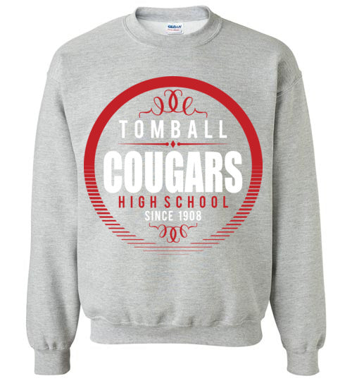 Tomball High School Cougars Sports Grey Sweatshirt 38