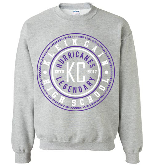 Klein Cain Hurricanes - Design 26 - Grey Sweatshirt