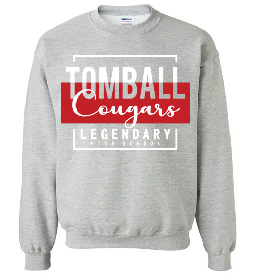 Tomball High School Cougars Sports Grey Sweatshirt 05