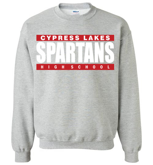 Cypress Lakes High School Spartans Sports Grey Sweatshirt 98