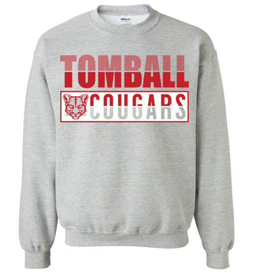 Tomball High School Cougars Sports Grey Sweatshirt 31