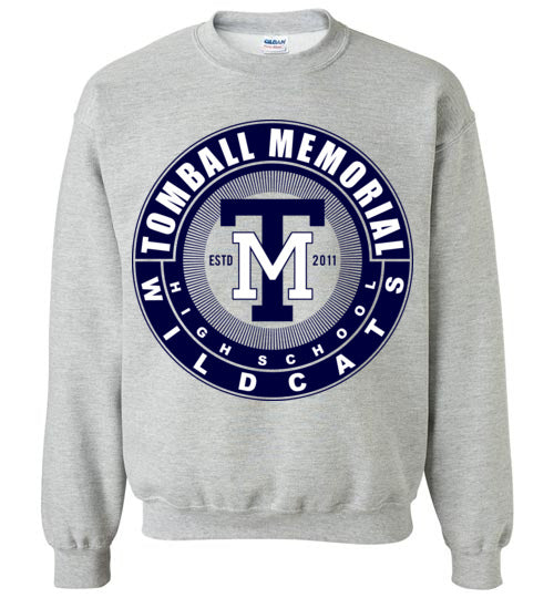 Tomball Memorial High School Wildcats Sports Grey Sweatshirt 02