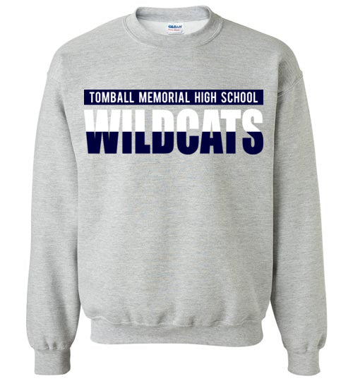 Tomball Memorial High School Wildcats Sports Grey Sweatshirt 25