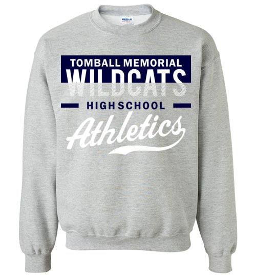 Tomball Memorial High School Wildcats Sports Grey Sweatshirt 48