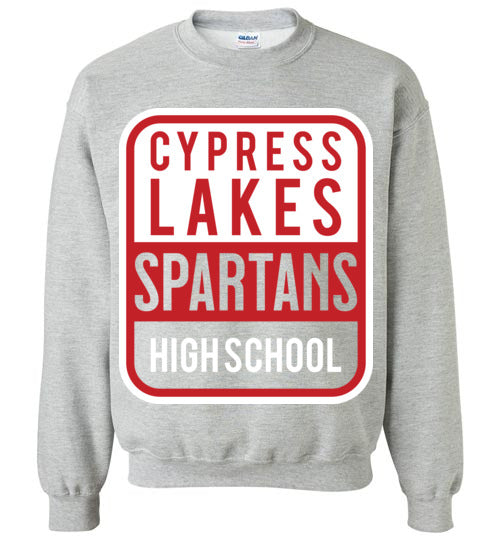 Cypress Lakes High School Spartans Sports Grey Sweatshirt 01