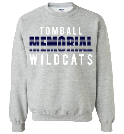 Tomball Memorial High School Wildcats Sports Grey Sweatshirt 24