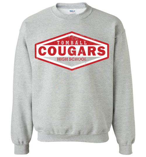 Tomball High School Cougars Sports Grey Sweatshirt 09