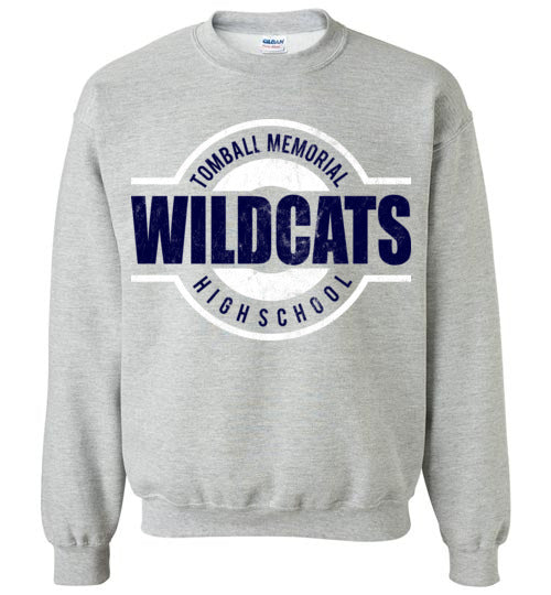 Tomball Memorial High School Wildcats Sports Grey Sweatshirt 11