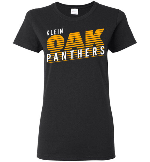 Klein Oak Panthers - Design 32 - Ladies Black T-shirt
