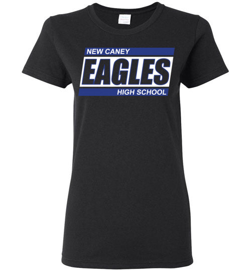 New Caney Eagles High School Black Women's T-shirt 72