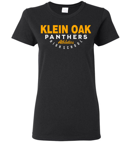Klein Oak Panthers - Design 12 - Ladies Black T-shirt