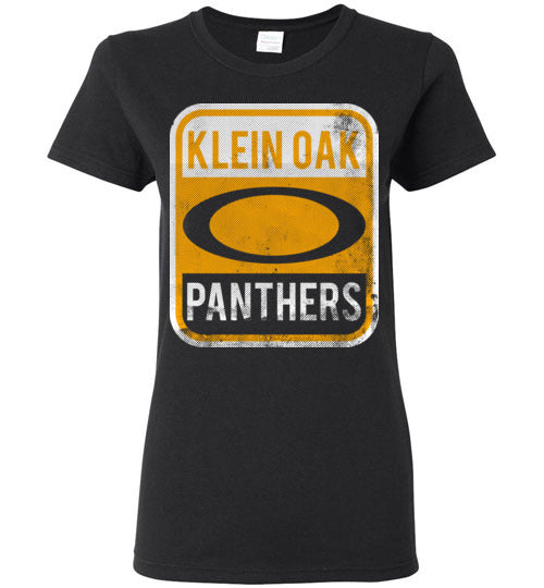 Klein Oak High School Panthers Ladies Black T-shirt 01