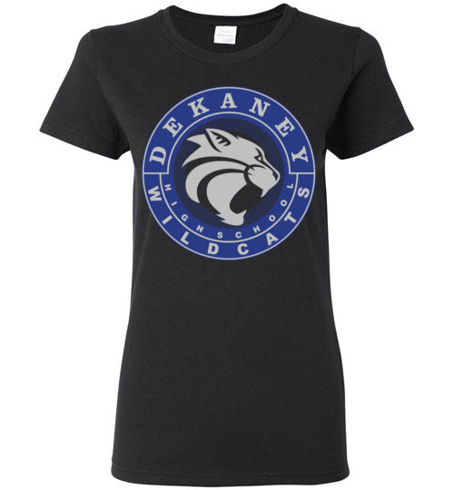 Dekaney High School Wildcats Women's Black T-shirt 02