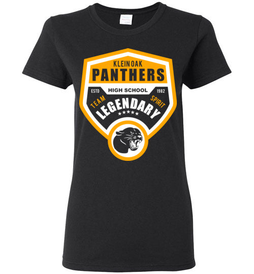 Klein Oak High School Panthers Ladies Black T-shirt 14