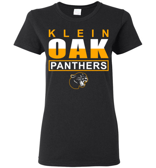 Klein Oak High School Panthers Ladies Black T-shirt 29