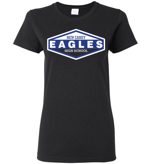 New Caney Eagles High School Black Women's T-shirt 09