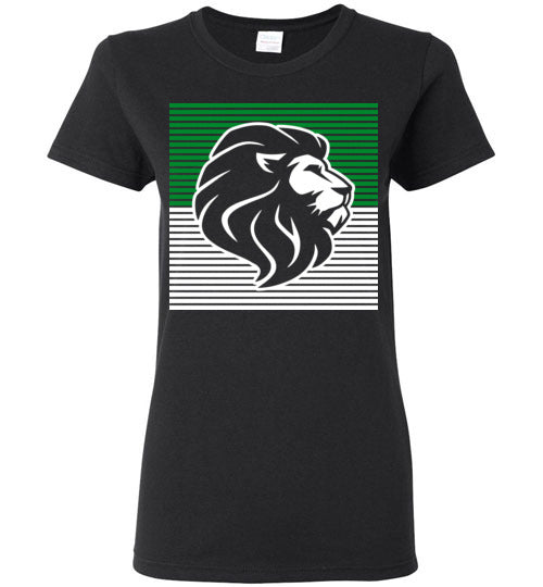 Spring High School Lions Women's Black T-shirt 27
