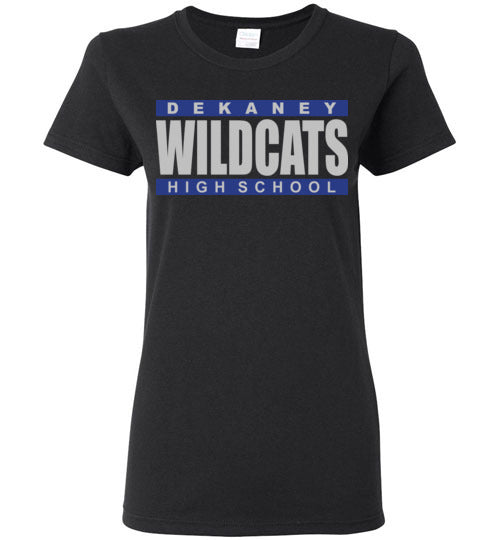 Dekaney High School Wildcats Women's Black T-shirt 98