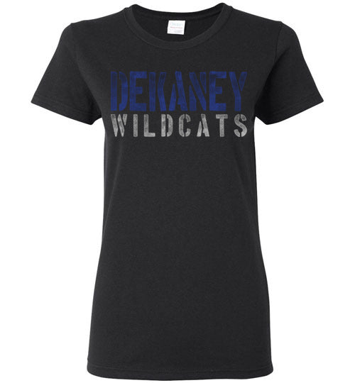 Dekaney High School Wildcats Women's Black T-shirt 17