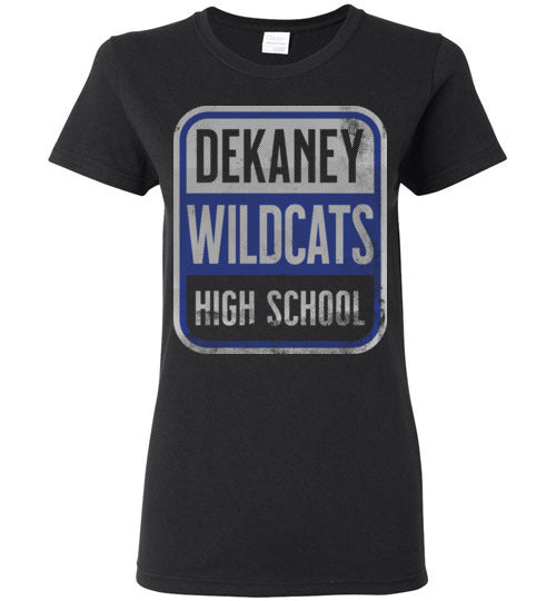 Dekaney High School Wildcats Women's Black T-shirt 01