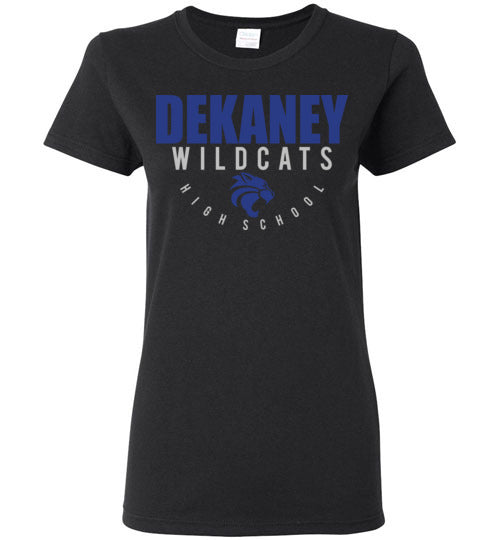 Dekaney High School Wildcats Women's Black T-shirt 12