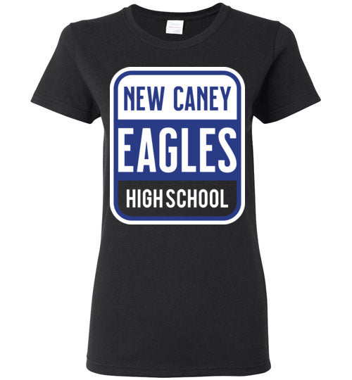 New Caney Eagles High School Black Women's T-shirt 01