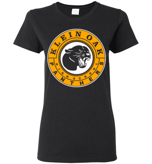 Klein Oak High School Panthers Ladies Black T-shirt 02