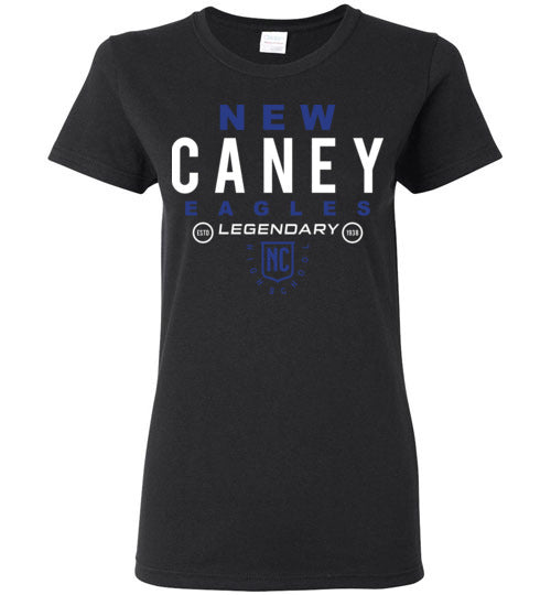 New Caney Eagles High School Black Women's T-shirt 03