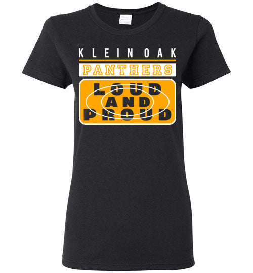 Klein Oak High School Panthers Ladies Black T-shirt 86