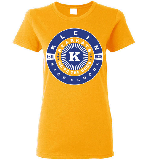 Klein Bearkats - Design 30 - Ladies Gold T-shirt