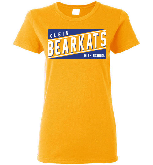 Klein Bearkats - Design 84 - Ladies Gold T-shirt