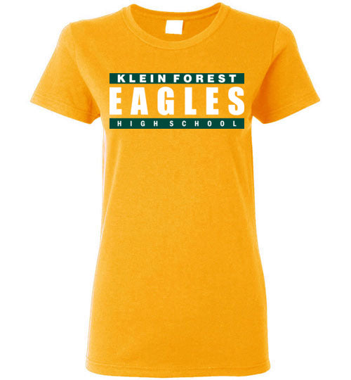 Klein Forest High School Golden Eagles Ladies Gold T-shirt 98