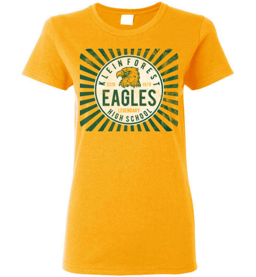 Klein Forest High School Golden Eagles Ladies Gold T-shirt 68