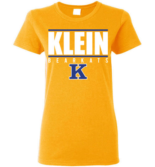 Klein High School Bearkats Ladies Gold T-shirt 07