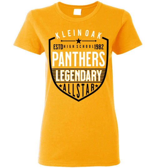 Klein Oak High School Panthers Ladies Gold T-shirt 62