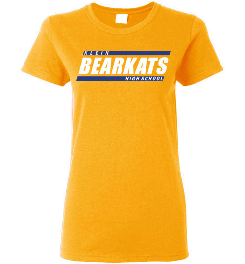 Klein Bearkats - Design 72 - Ladies Gold T-shirt