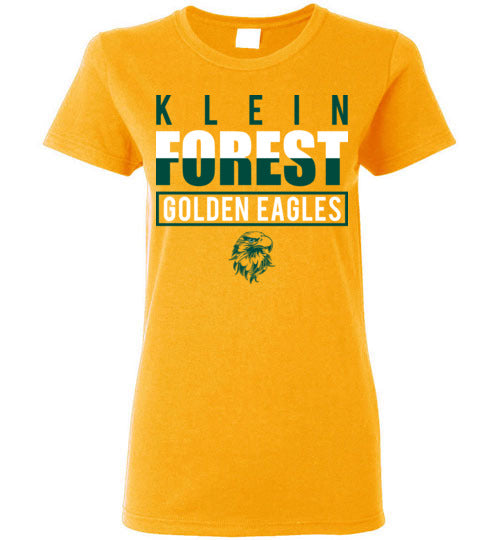 Klein Forest High School Golden Eagles Ladies Gold T-shirt 29