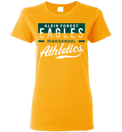 Klein Forest High School Golden Eagles Ladies Gold T-shirt 48