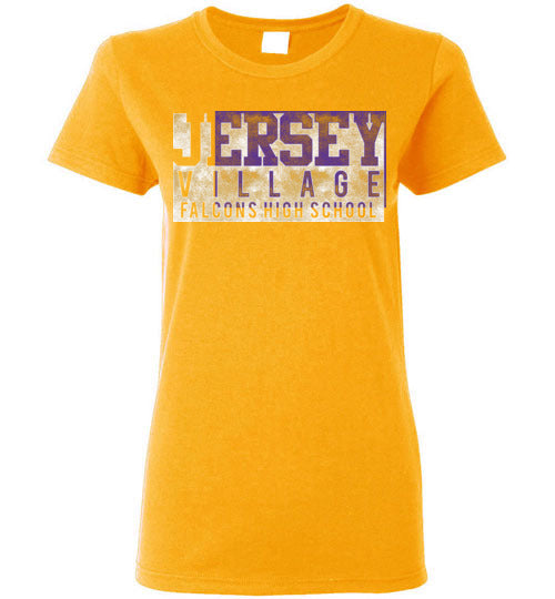 Jersey Village High School Falcons Women's Gold T-shirt 22