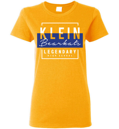 Klein Bearkats - Design 05 - Ladies Gold T-shirt