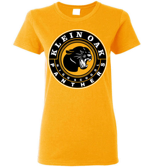 Klein Oak High School Panthers Ladies Gold T-shirt 02