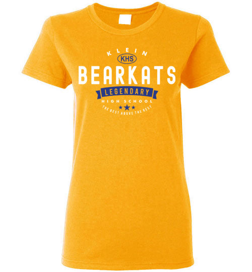 Klein Bearkats - Design 44 - Ladies Gold T-shirt