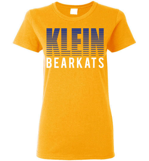 Klein High School Bearkats Ladies Gold T-shirt 24